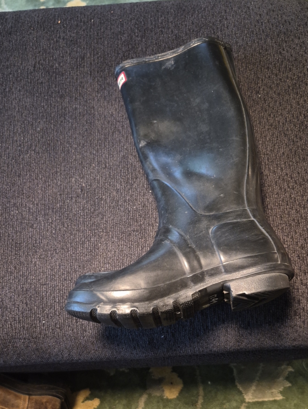 Hunter Black Women's Tall Rubber Rain Boot